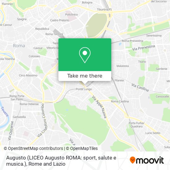 Augusto (LICEO Augusto ROMA: sport, salute e musica.) map