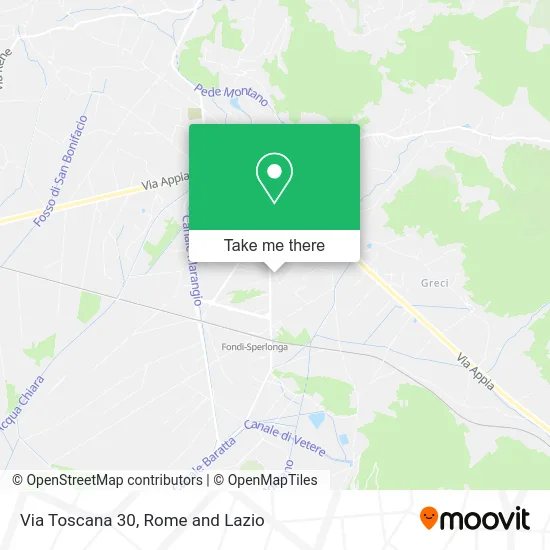 Toscana Street 30 map