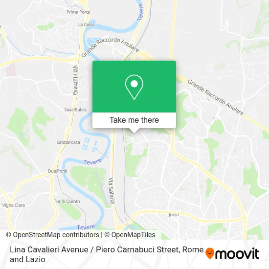 Lina Cavalieri Avenue / Piero Carnabuci Street map