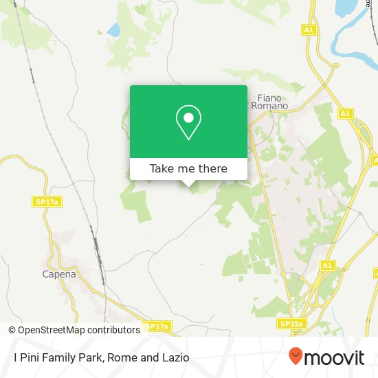 I Pini Family Park map