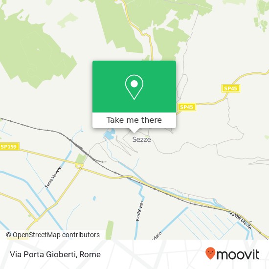 Via Porta Gioberti map