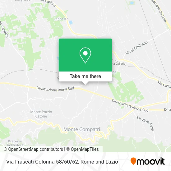 58 / 60 / 62 Frascati Colonna Street map