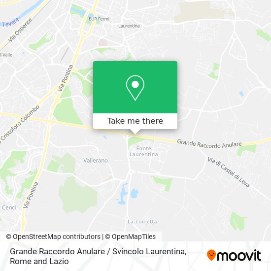 Grande Raccordo Anulare / Svincolo Laurentina map
