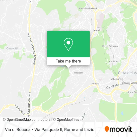 Boccea Street / Pasquale II Street map