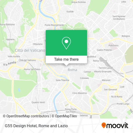 G55 Design Hotel map