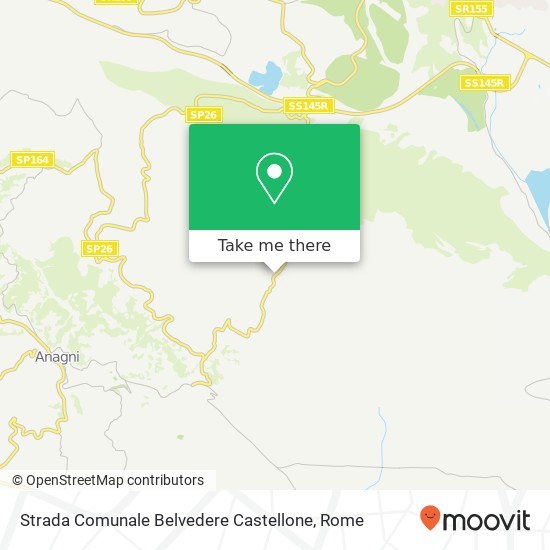 Strada Comunale Belvedere Castellone map