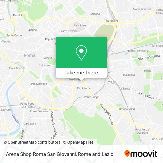 Arena Shop Roma San Giovanni map