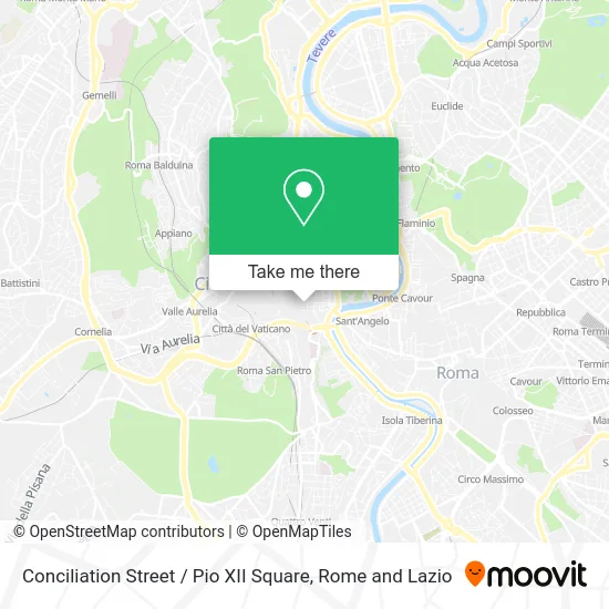 Conciliation Street / Pio XII Square map