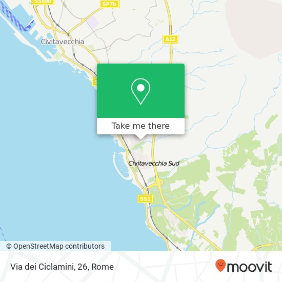 Via dei Ciclamini, 26 map