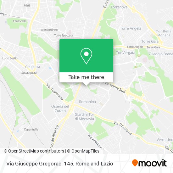 Via Giuseppe Gregoraci 145 map