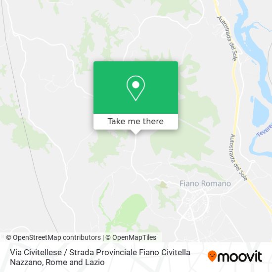Via Civitellese / Strada Provinciale Fiano Civitella Nazzano map