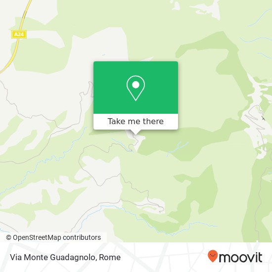 Via Monte Guadagnolo map