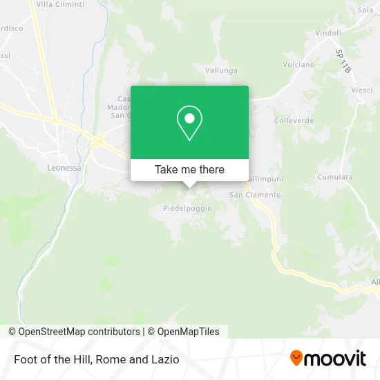 Foot of the Hill map