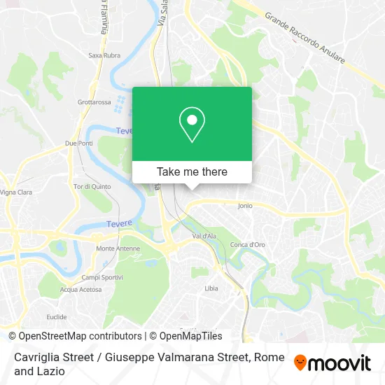 Cavriglia Street / Giuseppe Valmarana Street map