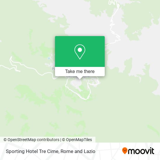 Sporting Hotel Tre Cime map