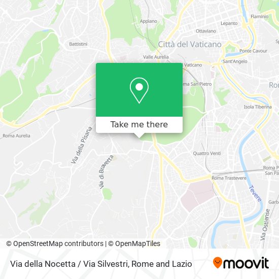 Via della Nocetta / Via Silvestri map