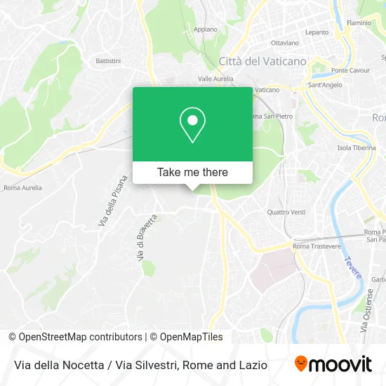 Via della Nocetta / Via Silvestri map