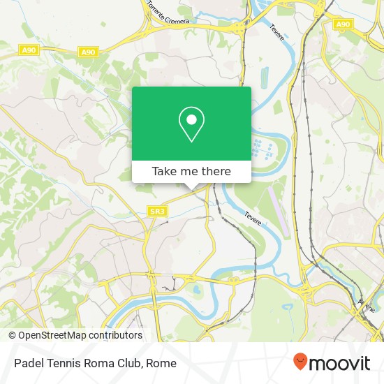 Padel Tennis Roma Club map