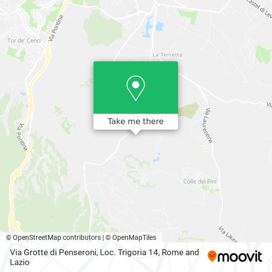 Via Grotte di Penseroni, Loc. Trigoria 14 map