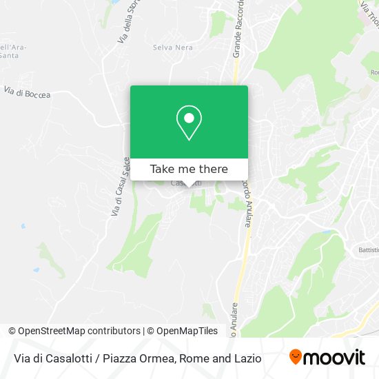 Via di Casalotti / Piazza Ormea map