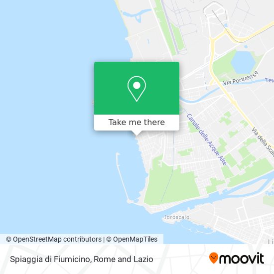 Spiaggia di Fiumicino map