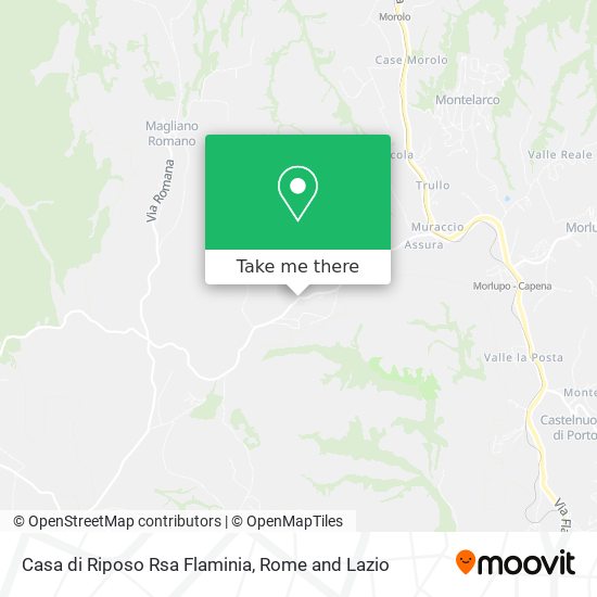 Casa di Riposo Rsa Flaminia map