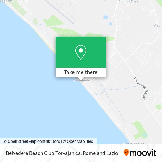 Belvedere Beach Club Torvajanica map