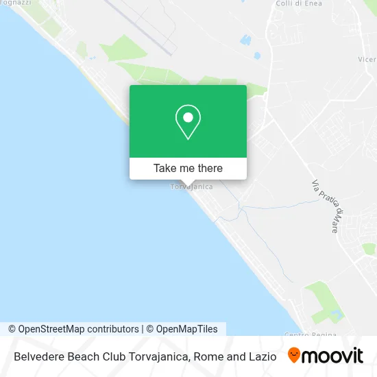 Belvedere Beach Club Torvajanica map
