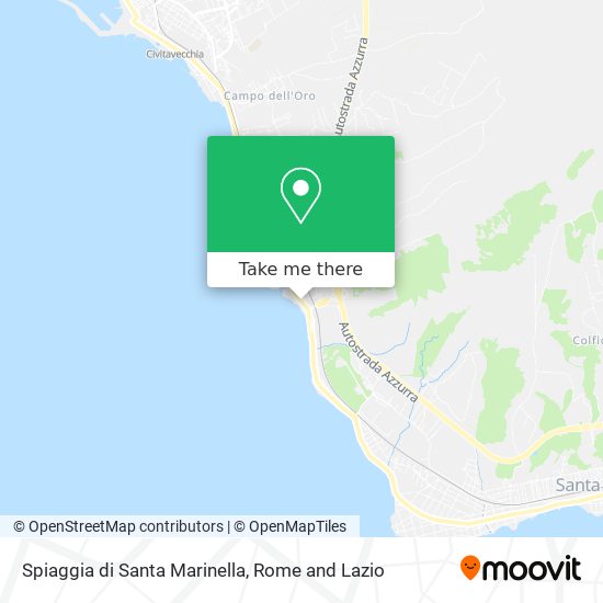 Spiaggia di Santa Marinella map