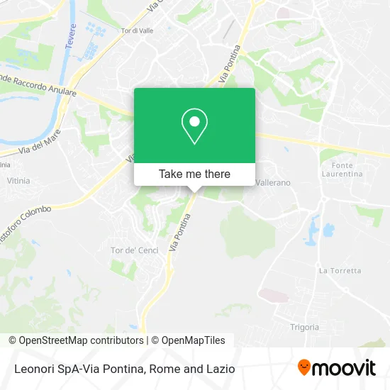 Leonori SpA - Pontina Road map