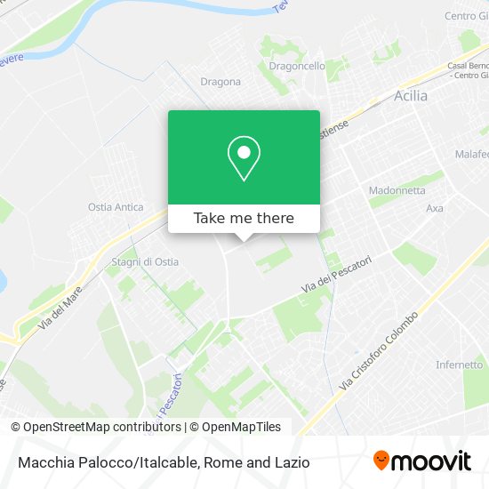 Macchia Palocco/Italcable map