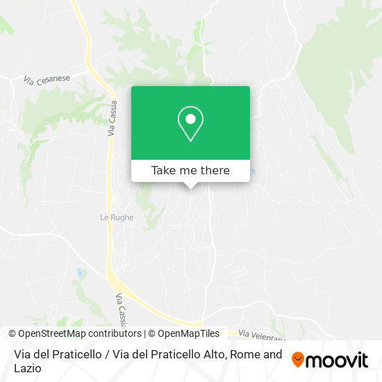 Via del Praticello / Via del Praticello Alto map