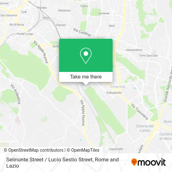 Selinunte Street / Lucio Sestio Street map
