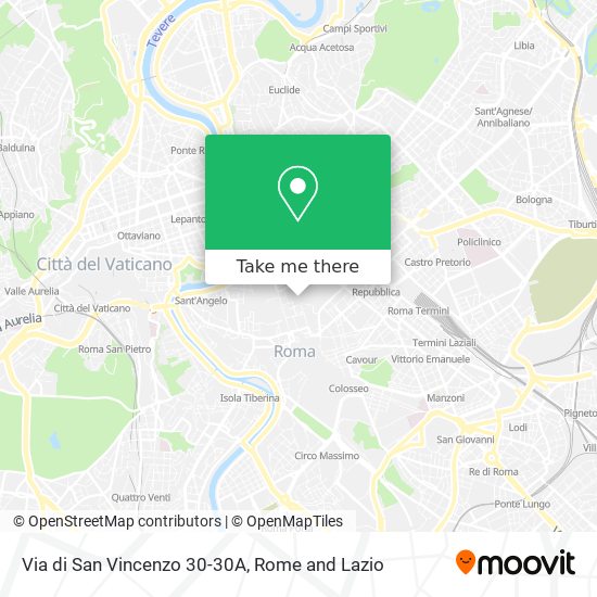 Via di San Vincenzo 30-30A map