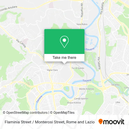 Flaminia Street / Monterosi Street map