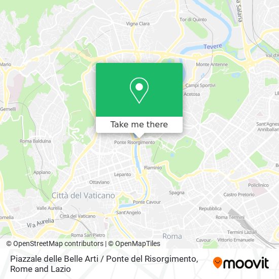 Piazzale delle Belle Arti / Ponte del Risorgimento map