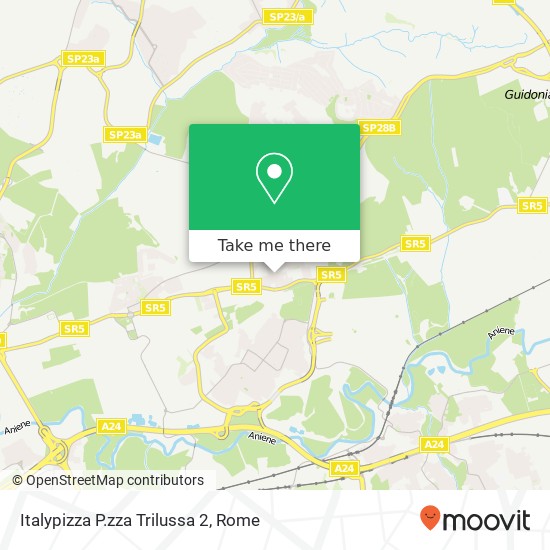 Italypizza P.zza Trilussa 2 map