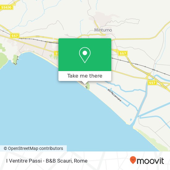 I Ventitre Passi - B&B Scauri map