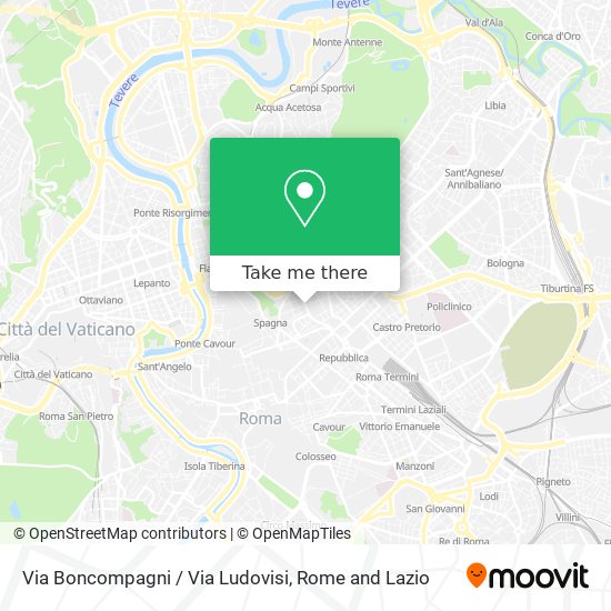 Via Boncompagni / Via Ludovisi map