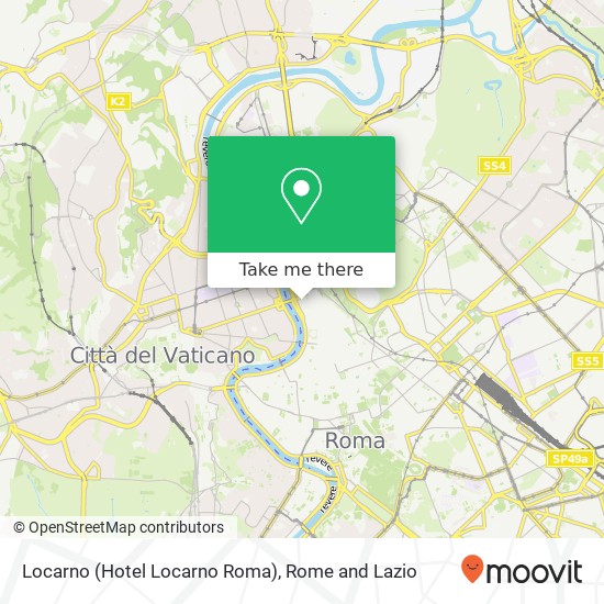 Locarno (Hotel Locarno Roma) map