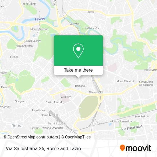 Sallustiana Street 26 map