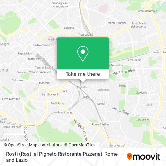 Rosti (Rosti al Pigneto Ristorante Pizzeria) map