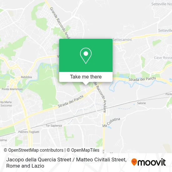 Jacopo della Quercia Street / Matteo Civitali Street map