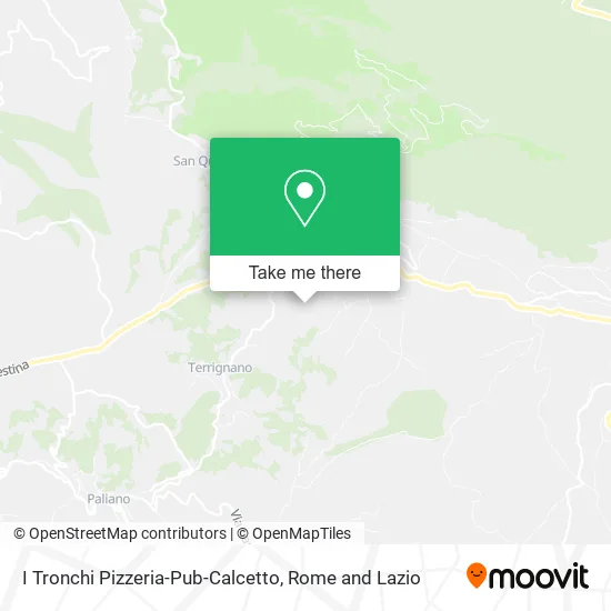 I Tronchi Pizzeria-Pub-Calcetto map