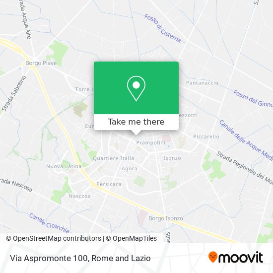 Via Aspromonte 100 map