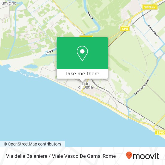 Via delle Baleniere / Viale Vasco De Gama map