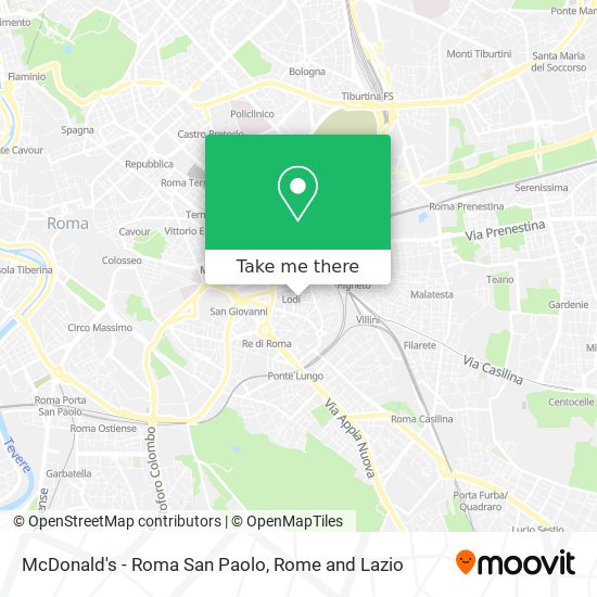 McDonald's - Roma San Paolo map
