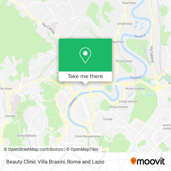 Beauty Clinic Villa Brasini map