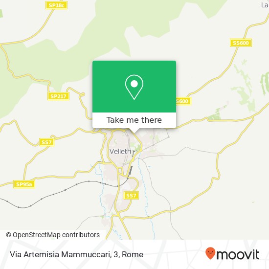 Via Artemisia Mammuccari, 3 map