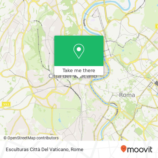 Esculturas Città Del Vaticano map